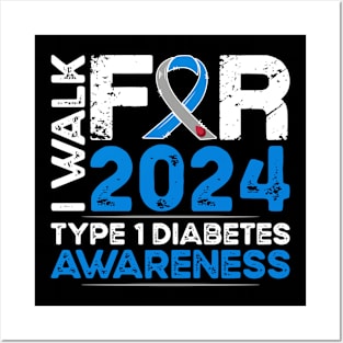 Type 1 Diabetes Awareness 2024 Walk Posters and Art